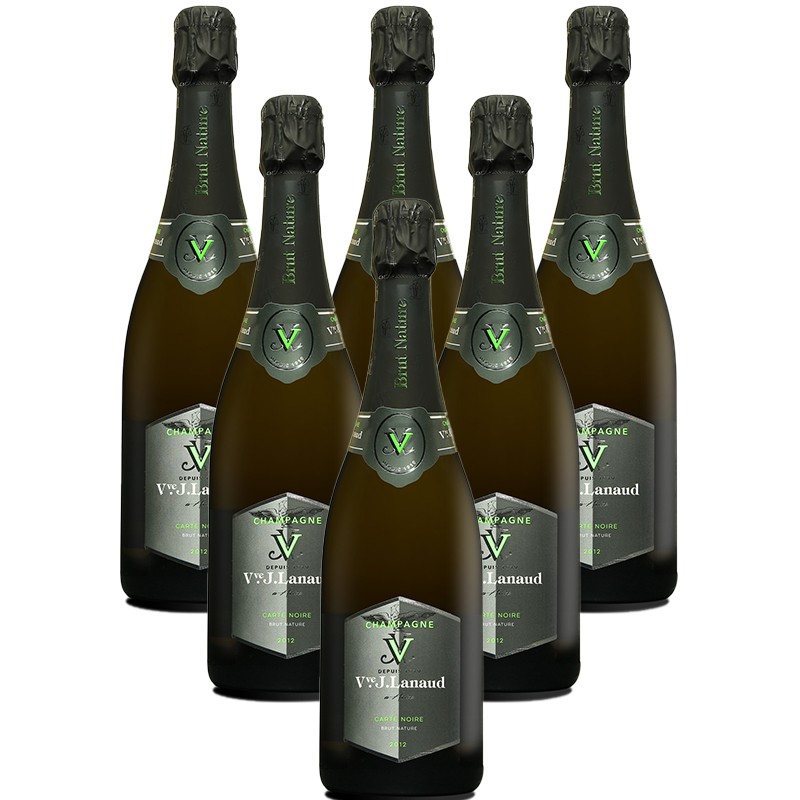 Veuve Brut Champagne Millésime - Noire Blanc de Nature Cuvée Lanaud Carte Blancs 2012